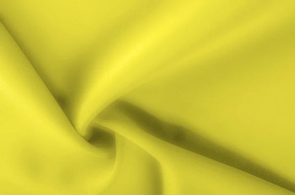 Fokus Yang Lembut Tekstur Pola Kain Kuning Nuansa Mustard Sangat — Stok Foto