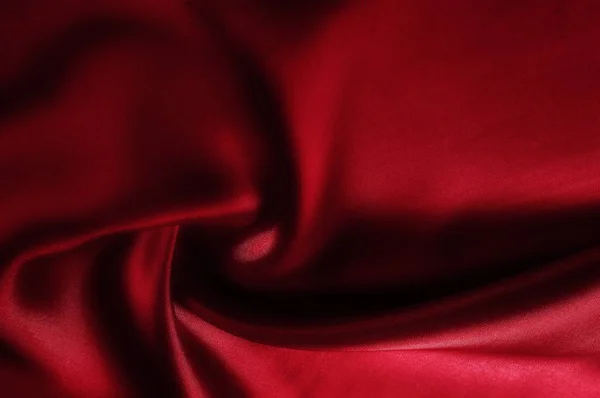 テクスチャ パターン 赤い布シルク 赤とローストを見てください ボールのキラキラを感じなければならない豪華なシルクで作られ — ストック写真