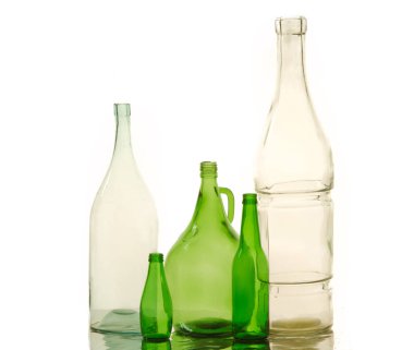 boş şişeler. Studio fotoğraf