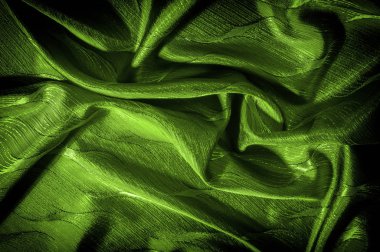 ipek kumaş kumaş yeşil renk bir kalıptır kesinlikle bu yeşil soyut lamine ipek kumaş görülmeye değerdir benzersiz bir detay konu! Yumuşak ipek lamine kaplama parlak bir görünüme sahip