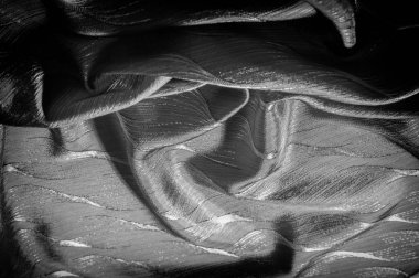 Doku, arka plan, desen. bir desenli ipek kumaş. Siyah renk. Gece ve yıldızlı gökyüzü çarpıcı, siyah metalik çiçek brocade almak bu siyah renk olarak karanlık.