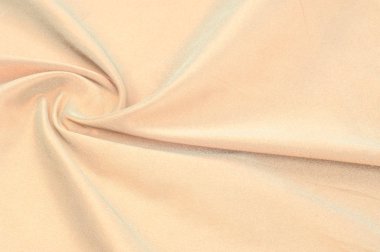 Doku arka plan deseni. Kahverengi kumaş ipek. Saten kadife malzeme veya zarif duvar kağıdı tasarım eğrisi dalgalı arka plan pas geçiyor. Arka plan olarak kahverengi pürüzsüz Tekstil