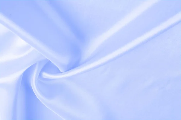 Textura Fundo Padrão Tecido Seda Azul Seda Azul Elegante Lisa — Fotografia de Stock