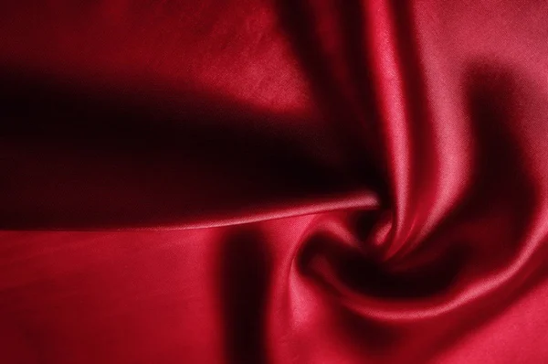 Textura Patrón Tela Seda Roja Mira Rojo Asado Hecho Con — Foto de Stock