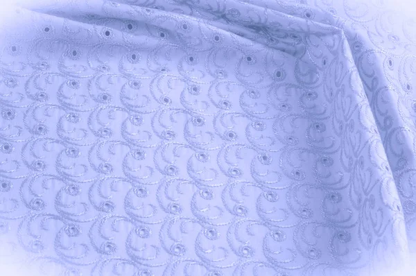 Textura Fundo Tecido Pano Com Círculos Perfurados Textura Tecido Close — Fotografia de Stock