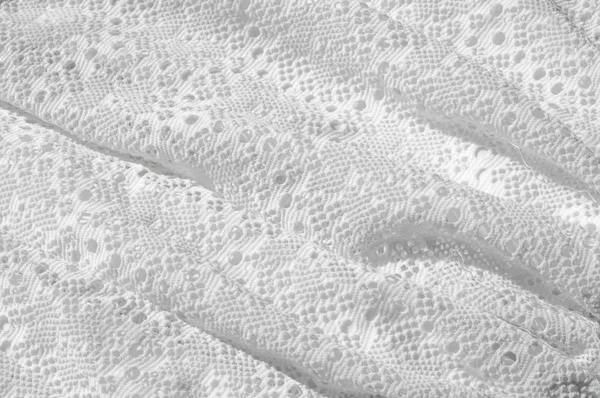 テクスチャ パターン 女の子のスカートは円の形で壊れているパターンは白い 白いレースの綿 — ストック写真