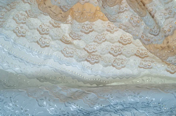 Ткань Материал Текстура Ткань Сфотографирована Студии — стоковое фото