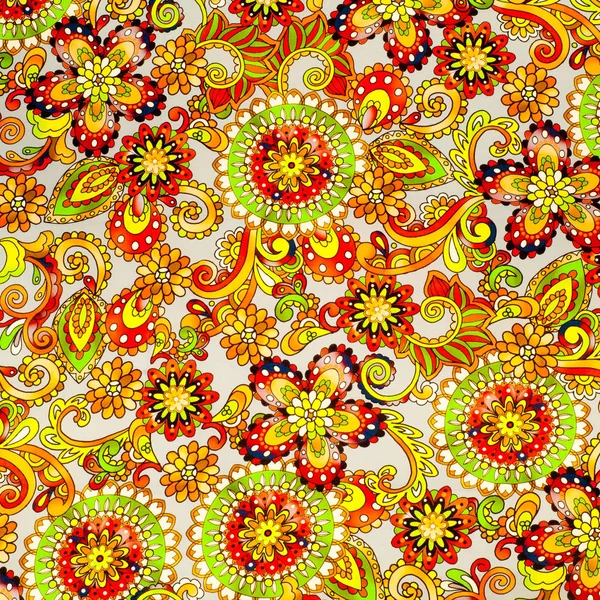 Fabric Flowers Red Green Photo Studio — Stock Photo, Image