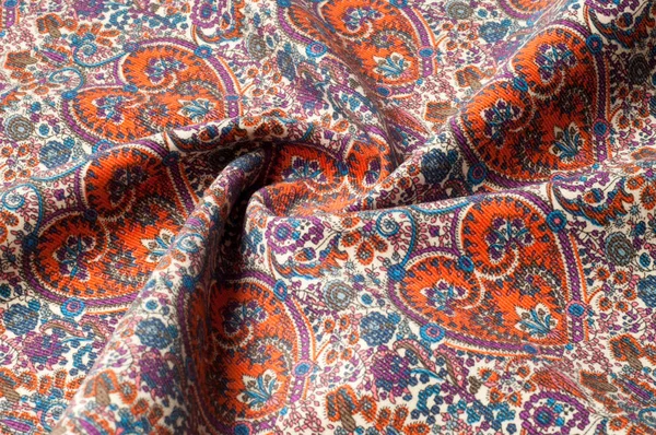 Háttér Mintázat Hagyományos Indiai Paisley Mintás Dekoratív Határok Textil Csomagolás — Stock Fotó