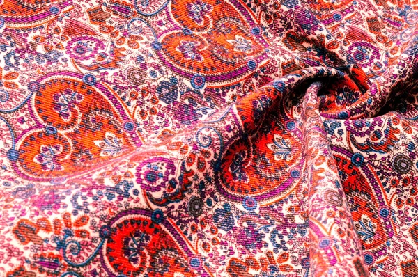 Візерунок Текстури Фону Традиційні Індійські Пейслі Візерунок Графічні Межі Текстильна — стокове фото