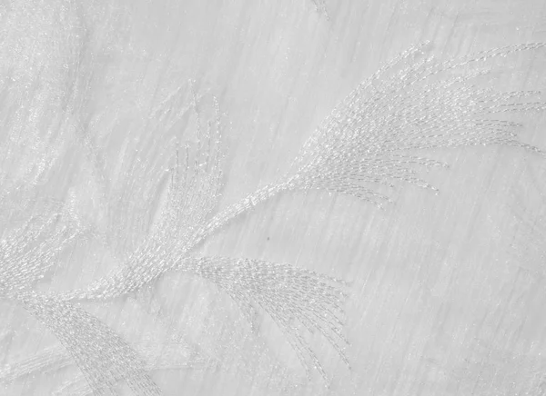 テクスチャ パターン チュールは白です ビンテージ チュール シフォン テクスチャ背景 結婚式のコンセプト シフォンの白い背景のテクスチャです 美しい白のチュール — ストック写真