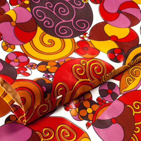 Immagine Colorata Palle Tecido Têxtil Tecido Material Textura Imagem Bolas — Fotografia de Stock