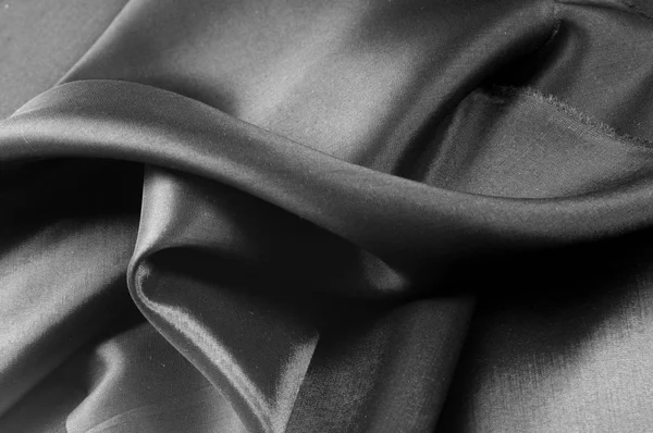 Υφή Φόντο Φαντασία Μαύρο Πανί Μεταχειρισμένα Ρούχα Επένδυση Άτλας — Φωτογραφία Αρχείου