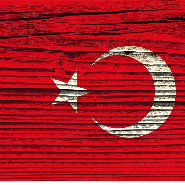 Textura Madera Vieja Tablero Bandera Turquía Fondo Madera Vieja Paneles — Foto de Stock