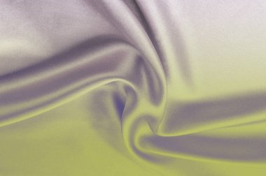 Kumaş arka plan doku. Gri mavi ipek kumaş. Doku yazıtlar için. Lüks kumaşlar veya sıvı dalgalar bir arka plan veya dalgalı kıvrımları gibi ipek saten malzemeden grunge doku parçası