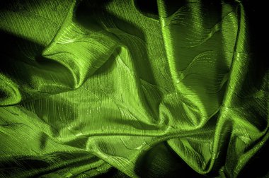 ipek kumaş kumaş yeşil renk bir kalıptır kesinlikle bu yeşil soyut lamine ipek kumaş görülmeye değerdir benzersiz bir detay konu! Yumuşak ipek lamine kaplama parlak bir görünüme sahip