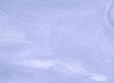 Doku, arka plan, desen. Tül pastel tonları. Mor katlanmış dantel kapatın. Arka plan olarak pastel mor buruşuk tül. Makro görünümü dikiş elbise. Saf düğün Tekstil.