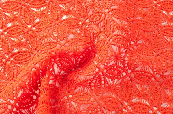 Image Texture Background Detail Woven Woolen Texture Design Lace Red — Stock Photo, Image