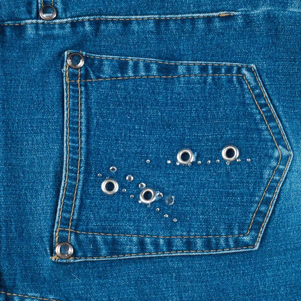 Weefsel Textiel Doek Stof Materiaal Textuur Blue Jeans Fabricl Doek — Stockfoto