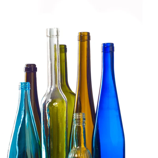 Flaska Kolven Behållare Gjord Glas Eller Plast Och Med Smal — Stockfoto