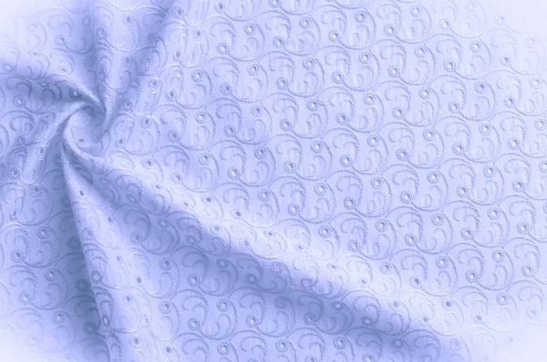 Textúra Háttér Szövet Perforált Körök Ruhával Mintázat Szövet Háttér Kék — Stock Fotó