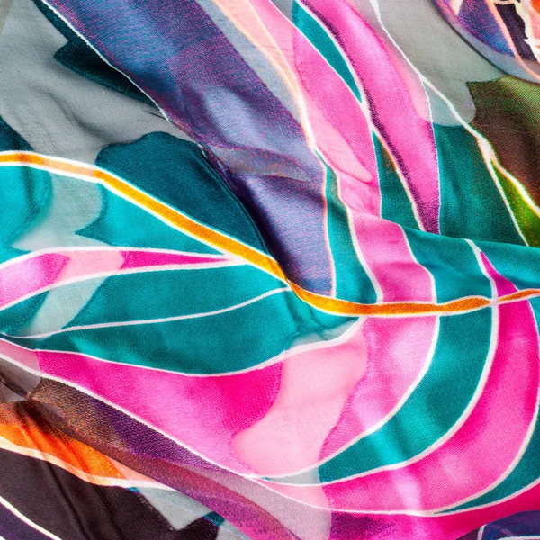 Textur Abstrakte Mohnblumen Gewebe Textil Material — Stockfoto