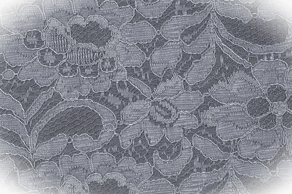 Tekstura Tkanina Tło Obrazu Czarno Białe Wzorem Kwiatów Czarno Białe — Zdjęcie stockowe