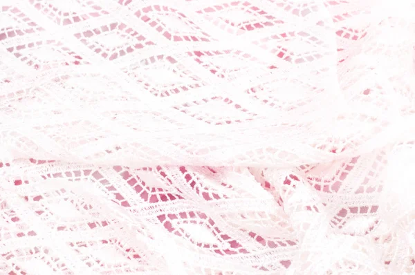 Doku arka plan deseni. Dantelli beyaz kumaş. Beyaz arka plan üzerinde el dantel. Beyaz guipure, nakış kumaş bir gelinlik, kartpostal, fotoğraf duvar kağıtları, afiş için,