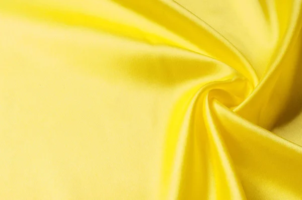 Pola Latar Belakang Tekstur Kain Sutra Kain Kuning Dengan Latar — Stok Foto