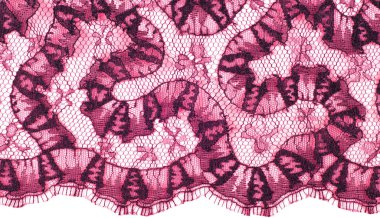 dantel kumaş dokusu. arka plan. Beyaz arka plan üzerinde izole. o