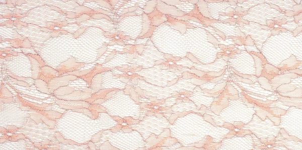 Texture lace fabric. lace on white background studio — Stock Photo, Image