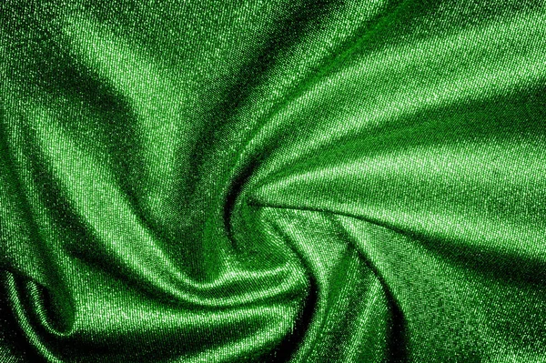 Textura, fondo, patrón. La tela es verde oscuro revestido wi —  Fotos de Stock