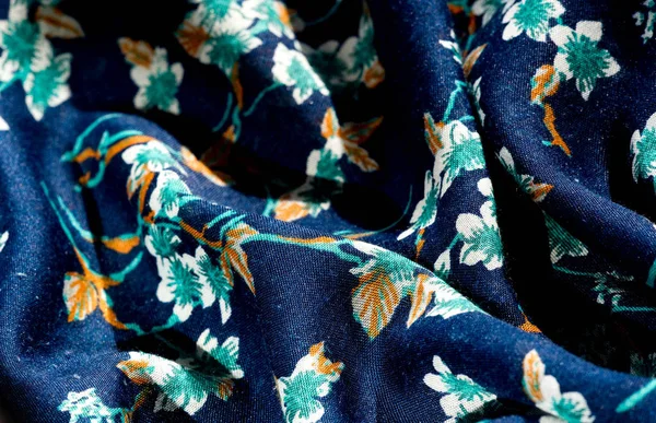 Doku, arka plan, desen, f yeşil renkleri ile kumaş mavi