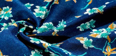 Doku, arka plan, desen, f yeşil renkleri ile kumaş mavi