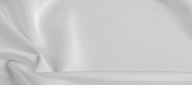 arka plan dokusu, desen. Beyaz ipek kumaş. Pürüzsüz bir 
