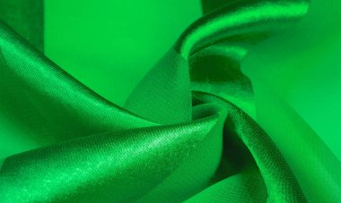 Doku, arka plan, metalik s ile yeşil ipek çizgili kumaş