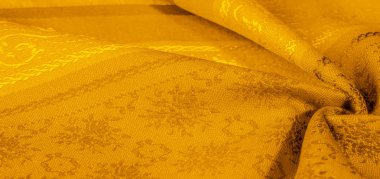 doku arka plan deseni. sarı kumaş. Bu, 