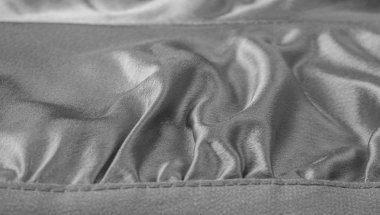 Gri doku ile desenli kumaş. Bu çok yönlü kumaş ma vardır