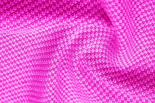 Texture de fond, motif Tissu laine chaude avec un rouge cousu — Photo