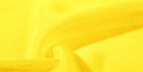 Pola tekstur kain sutra kuning. Ini organza sutra — Stok Foto