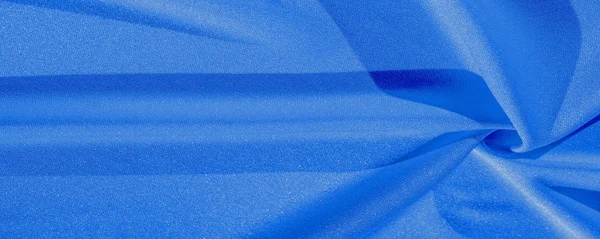 Texture, background, silk fabric, blue women's shawl Convenient — Stock Photo, Image