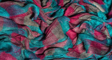 Doku Arka Plan, Kadın Eşarp Dokulu Gevrek Bez. Bir atkı