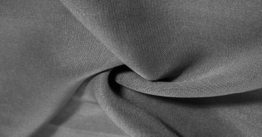 doku, arka plan, desen, gri siyah İpek Kumaş Bu çok l