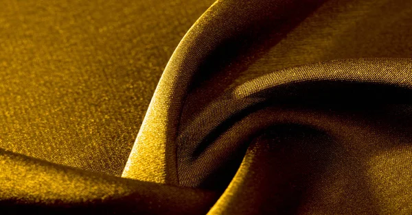 Background, pattern, texture, wallpaper, yellow silk fabric. Add — Stock Photo, Image