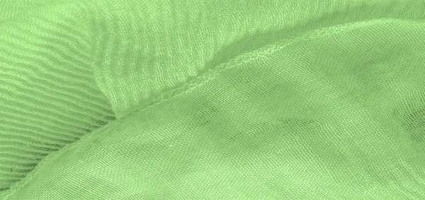 Doku, arka plan, desen, yeşil ipek oluklu ezilmiş fab