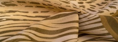 Doku, desen, koleksiyon, ipek kumaş, Afrika teması, hayvan