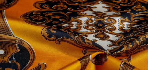 Silk fabric with gothic pattern. I would be glad to be surrounde