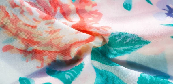 doku deseni pamuklu kumaş. Beyaz bir backgrou üzerinde çiçekler güller