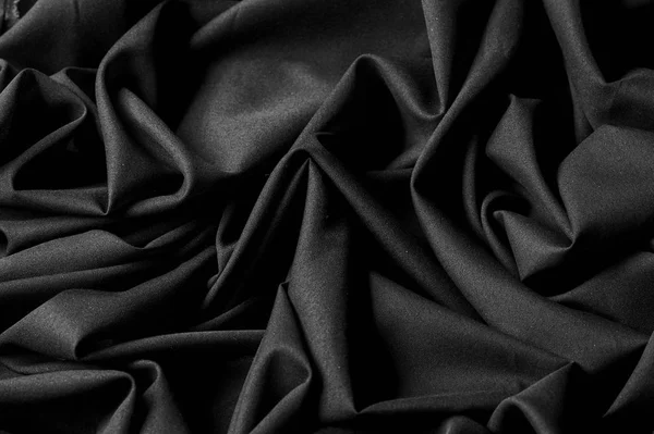 Текстурований фон Плани, Чорна тканина. Ця легка тканина лі — стокове фото