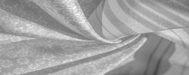 Doku deseni, beyaz arka plan üzerinde siyah gri ipek kumaş, f